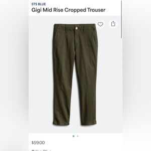 STS Blue Gig Mid Rise Cropped Trouser